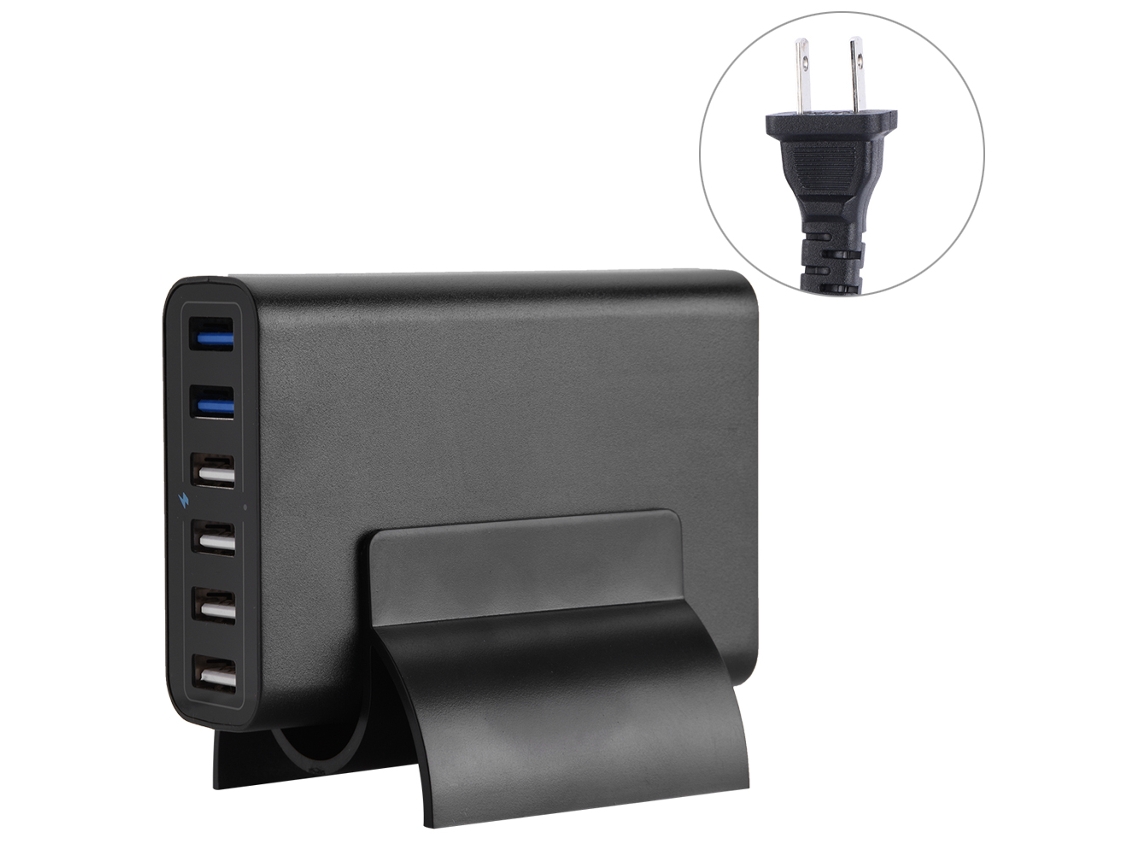 Carregador Rápido Qc3.0 60w com 6 Portas EOOCOO