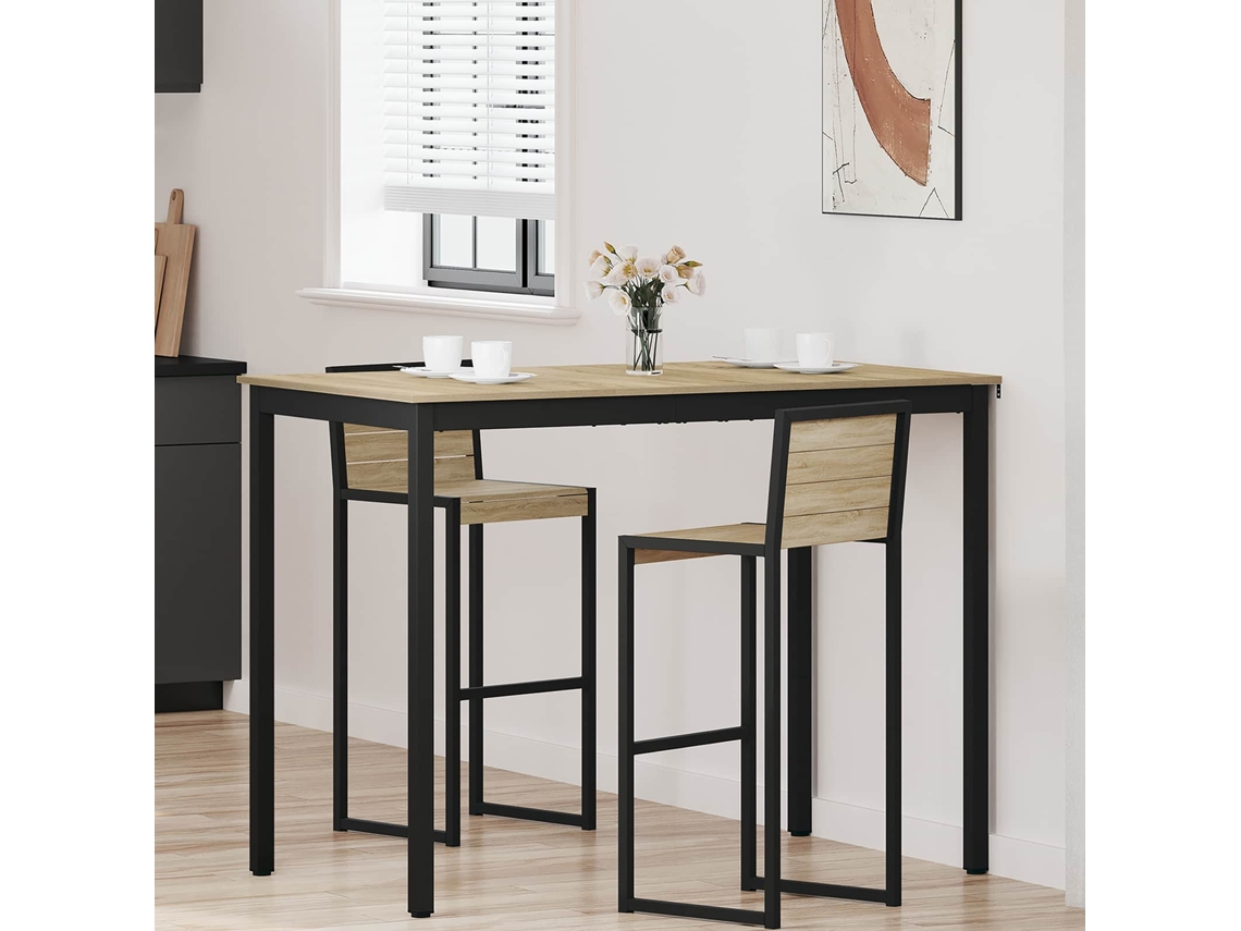 Vidaxl Mesa De Bar Em Pé Derivados De Madeira Retangular