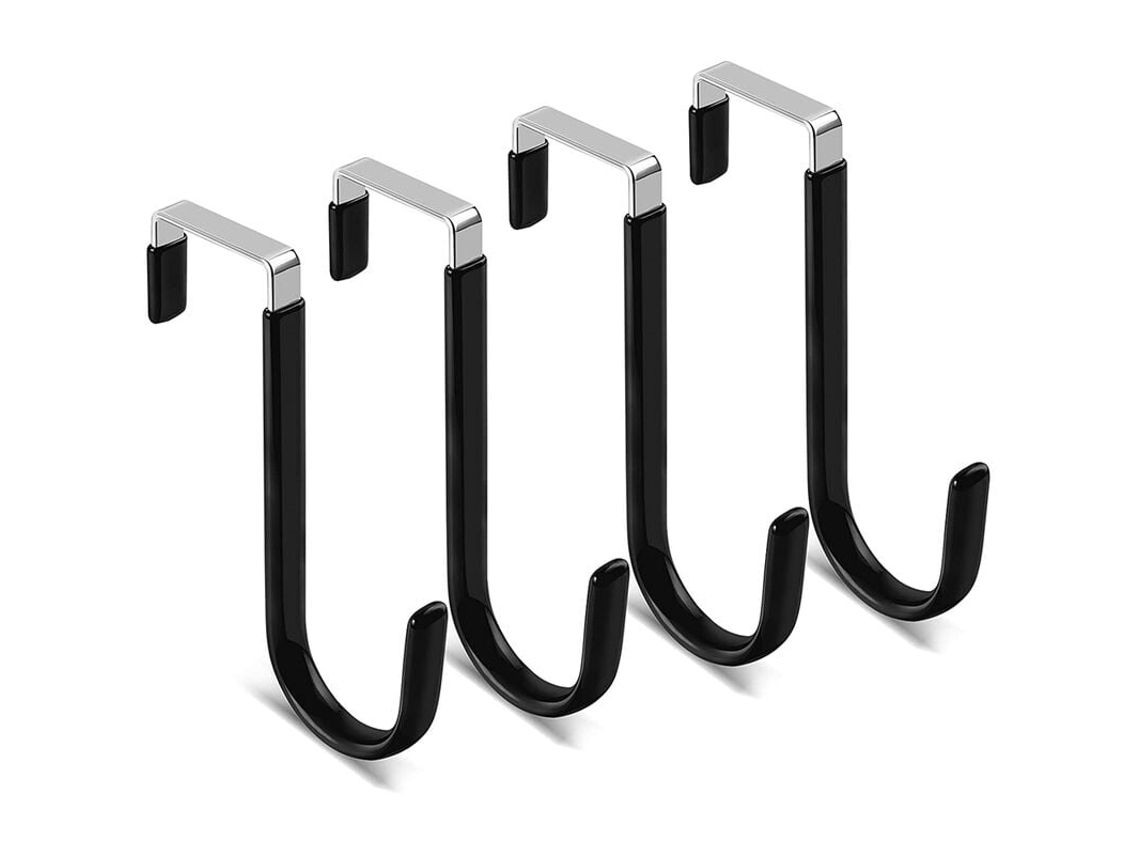Conjunto de 4 Ganchos Porta em Formato Z com Silicone, Sem Necessidade de Furar BRILVIBERA