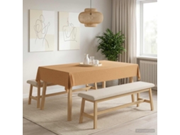 Vidaxl Toalha De Mesa Retangular Bege 140 X 200 Cm