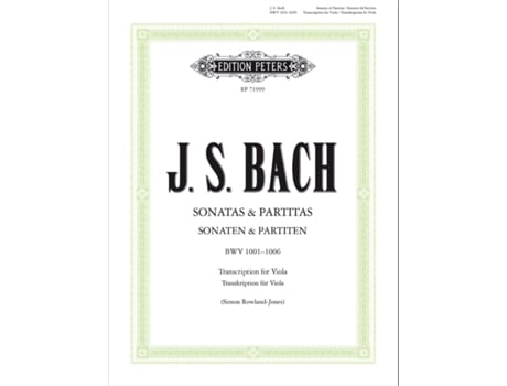 Livro Sonatas And Partitas For Violin Solo Bwv 1001-1006 De Johann Sebasti Bach (inglês)