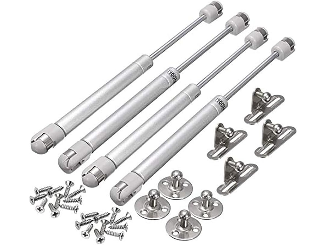 Suporte Hidráulico, 4 Dobradiças Para Portas De Armário Com Mola Elevação E Amortecedor A Gás, Barra De Suporte Para
