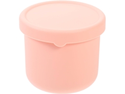 Lancheira Bento De Silicone Rosa 250ml Com Compartimentos, Vedação Hermética E Design À Prova De Vazamentos, Ideal Para