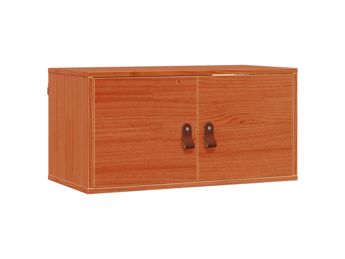 Armário de Parede com Porta 2 Pcs Marrom Cera MAISON EXCLUSIVE (60x30x30 cm)