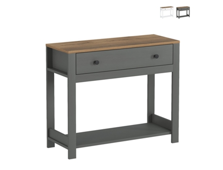 Móveis de entrada em estilo clássico preto e branco com gaveta Corlay Minima Decor