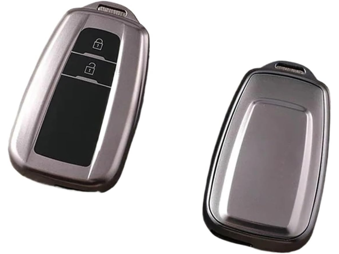 Capa Para Chave De Carro Em Tpu Cinza Chumbo, Compatível Com Toyota Prius Camry Corolla C Hr Rav4 Land Cruiser Prado