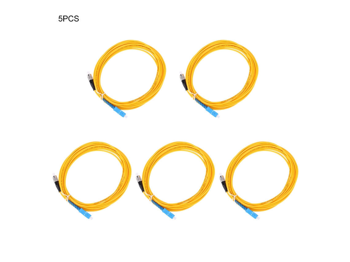 Cabo De Fibra Óptica Monomodo 5 St Sc Para Fc De 5 M Para Sistema De Comunicação Aquaforge