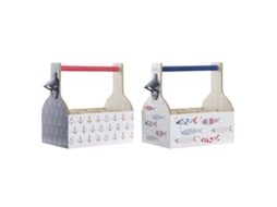 Porta-Garrafa DKD HOME DECOR (Madeira - Multicor)