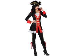 Fato de Mulher DISFRAZZES Capitão Pirata (Tam: XL - 44/48)