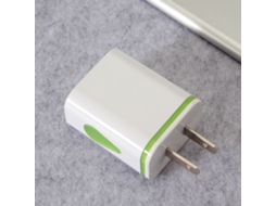 Carregador de Viagem com Porta USB Dupla EOOCOO (luz LED, gota d'água)