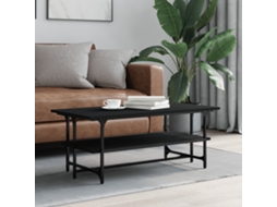 Vidaxl Mesa De Centro 100x50x40 Cm Derivados De Madeira Preto