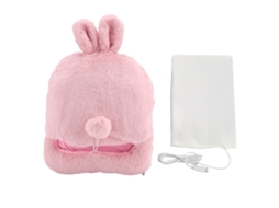 Laxiscreed Aquecedor De Pés Usb Com Temperatura Estável E Estilo Coelho Rosa