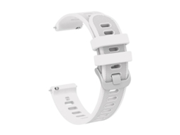 Bracelete de Smartwatch para Garmin Vivomove 3 20Mm Faixa de Relógio de Sarja de Silicone Branca VENISYMLIS