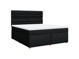 Box Spring Bed, Box Spring Beds Vidaxl Preto Tecido (180 X 200 Cm)