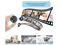 Mini câmera espiã escondida, monitor de bebê, câmera de segurança residencial portátil com WiFi, HD 1080P, detecção de movimento e visão noturna Bestvite