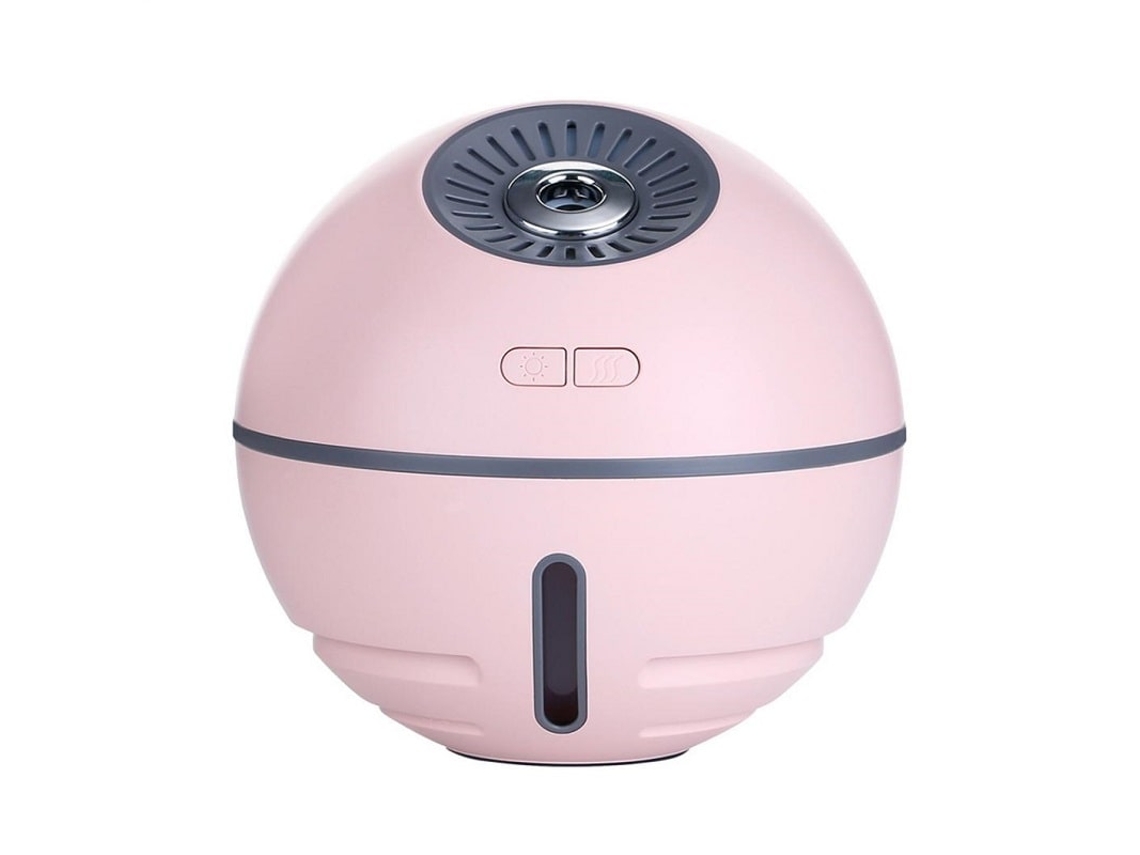 Umidificador Compacto com Ventilador e Lâmpada Rosa NORTHIX