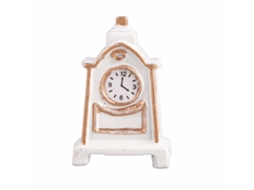 Mali relógio de Mesa Miniatura 1:12 para Casinha de Bonecas Decorativo Metal