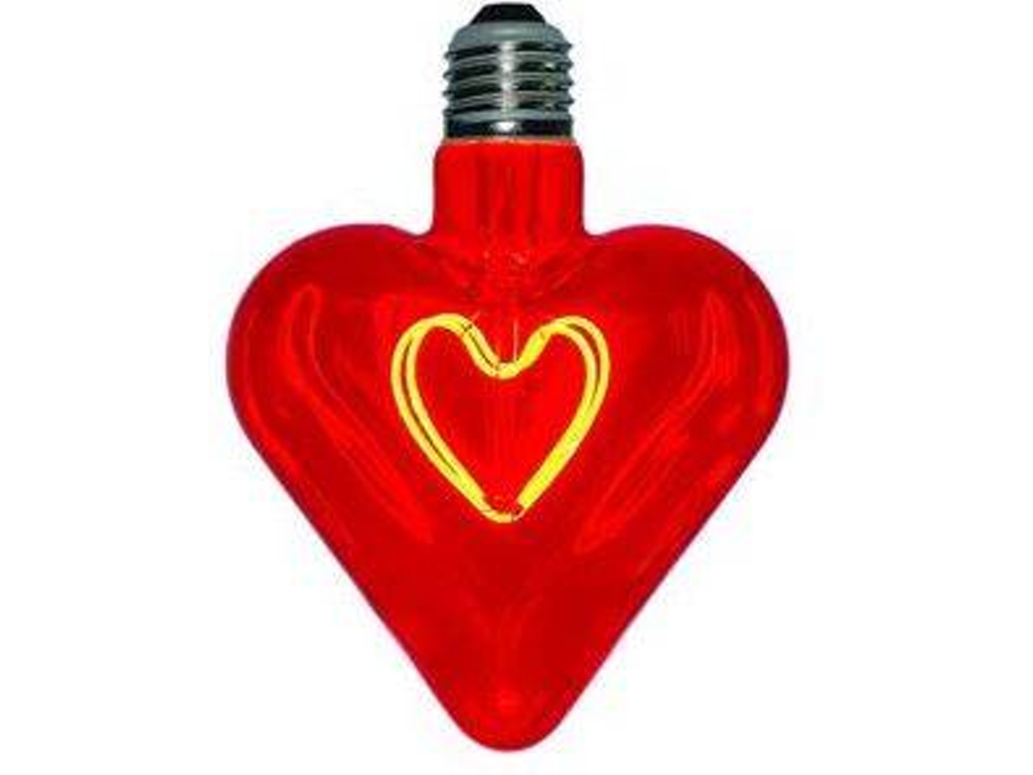 Lâmpada LEDBYLED Vintage Heart (Vermelho)
