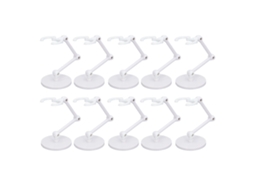 Mali suporte para Bonecos 10 Unidades Apoio para Figuras de Ação 6 Polegadas Branco Compatível com Miniaturas