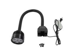 Luminária de trabalho LED 2026 para máquinas, 6 W, 540 lúmens, com haste flexível e à prova d'água, para iluminação industrial de tornos.
