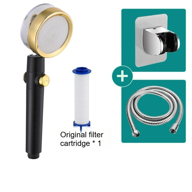 Chuveiro De Alta Pressão, Filtro De Hélice De Turbina Dupla