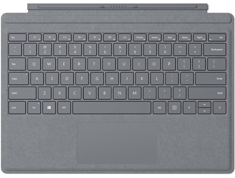 Capa Teclado MICROSOFT Surface Go (Teclado Português - Cinzento) — Teclado Português
