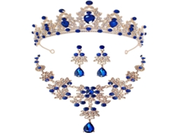 Coroa, Tiara, Colar E Brincos Para Noiva E Aniversário De Casamento. Acessórios Para Noivas E Noivos.