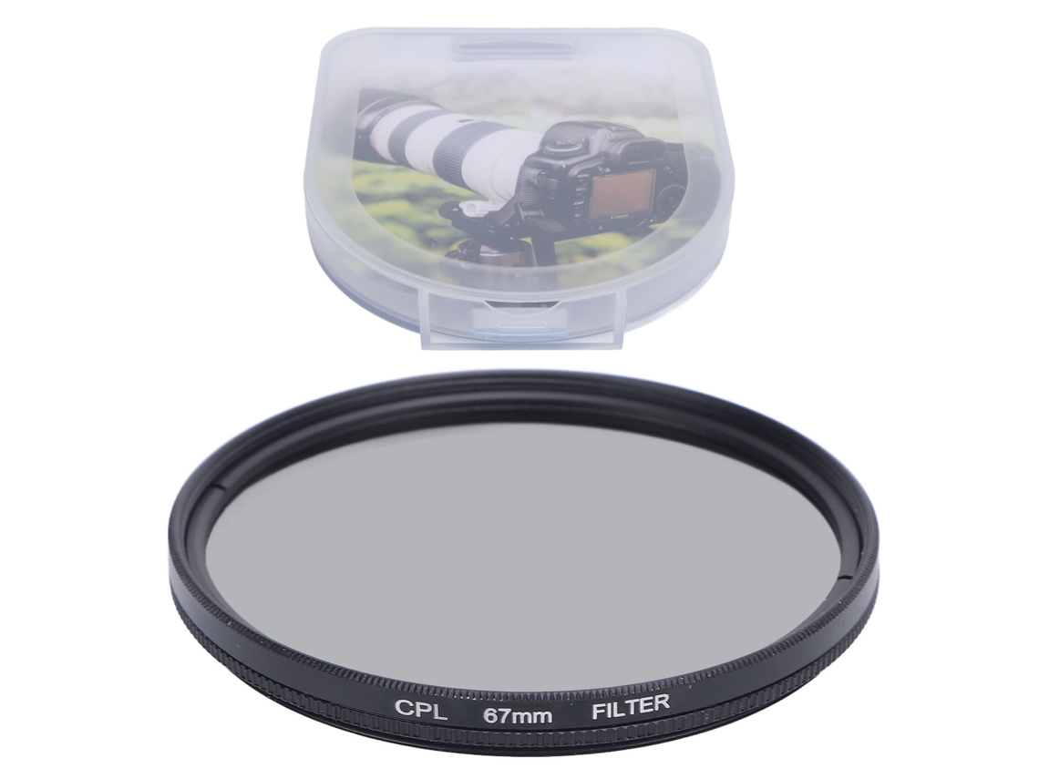 Filtro Polarizador Circular Cpl De Vidro Óptico Com Revestimento Multicamada Para Lentes De Câmera 67mm