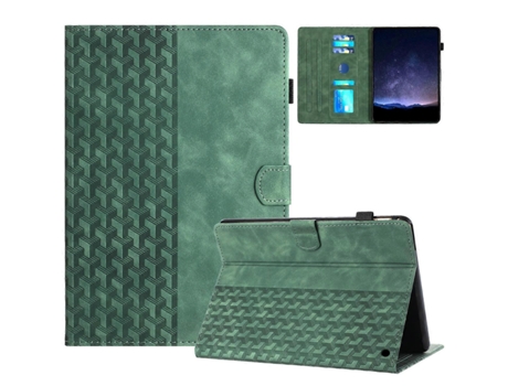 Capa Para Tablet Inteligente Em Couro Com Relevo Building Blocks Saisiyiky