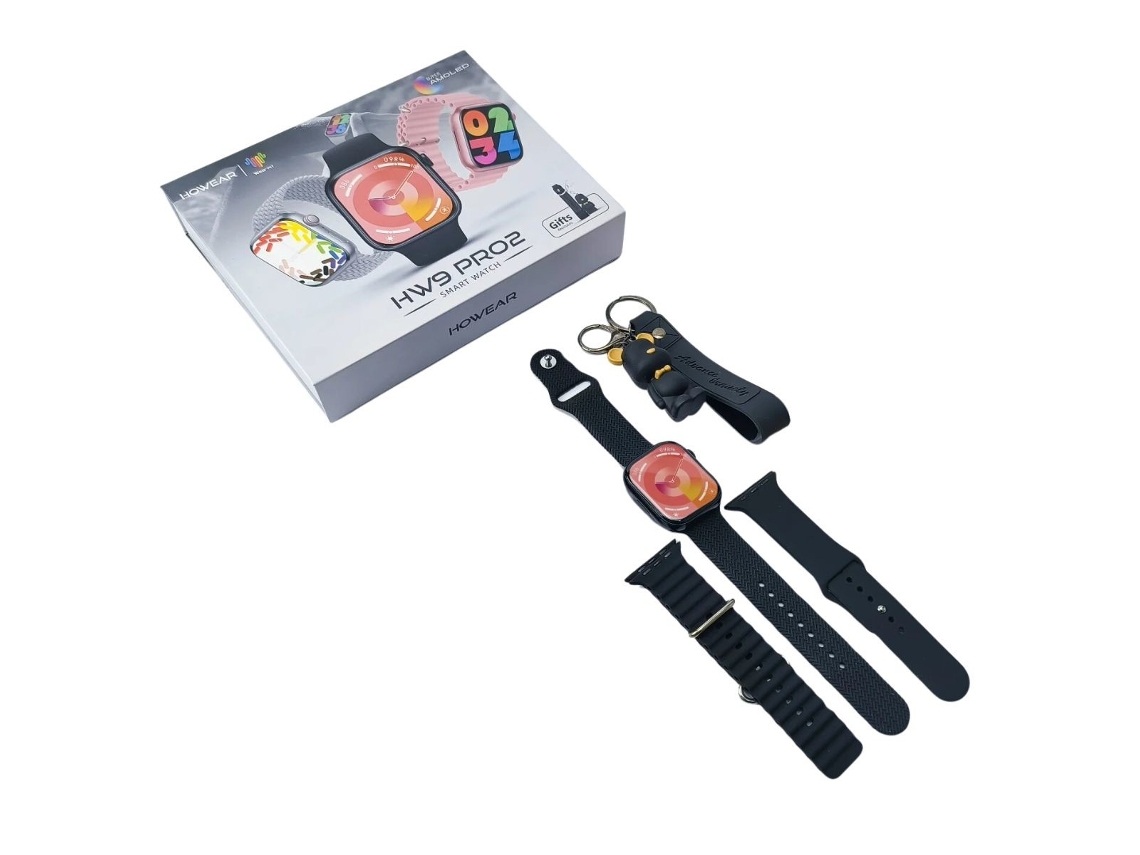 Smartwatch Hw9 Pro2 Preto + Oferta de Porta Chaves CLINKS
