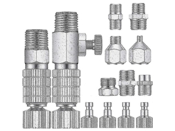 Conjunto De 15 Adaptadores Para Aerógrafo, Incluindo Engate Rápido E Conector De Desconexão. Hengjian