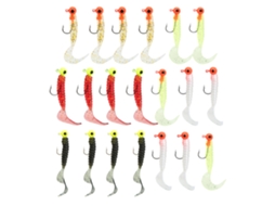Isca Artificial Worm Simulation Pesca Anzol Kit