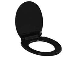 Tampo De Sanita Vidaxl Preto Polipropileno