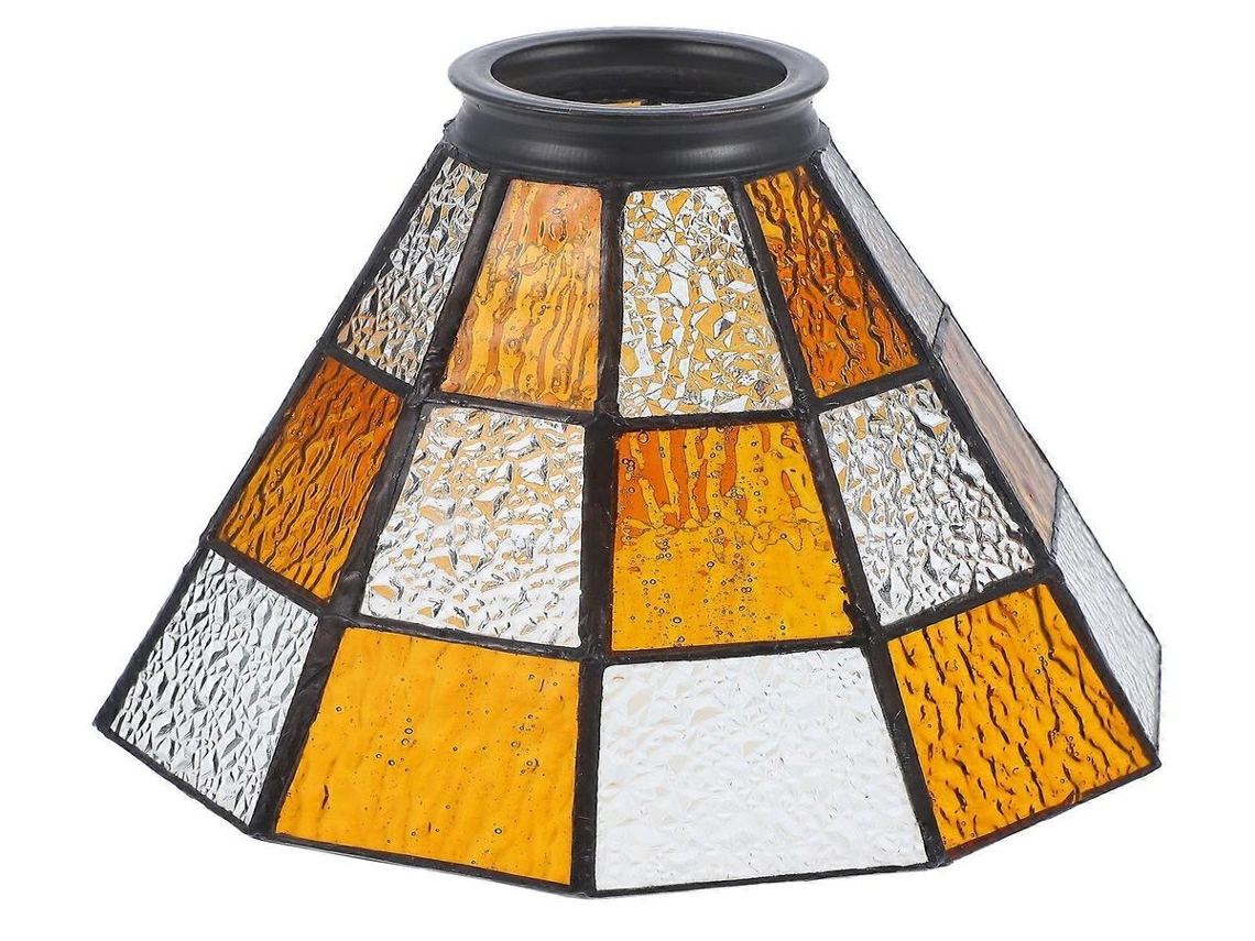 Lurelia Retro Modern Glass Abajur, Para Teto E Pendente, Soquete E27, Multicolorido, 16,5x16,5x13,3 Cm