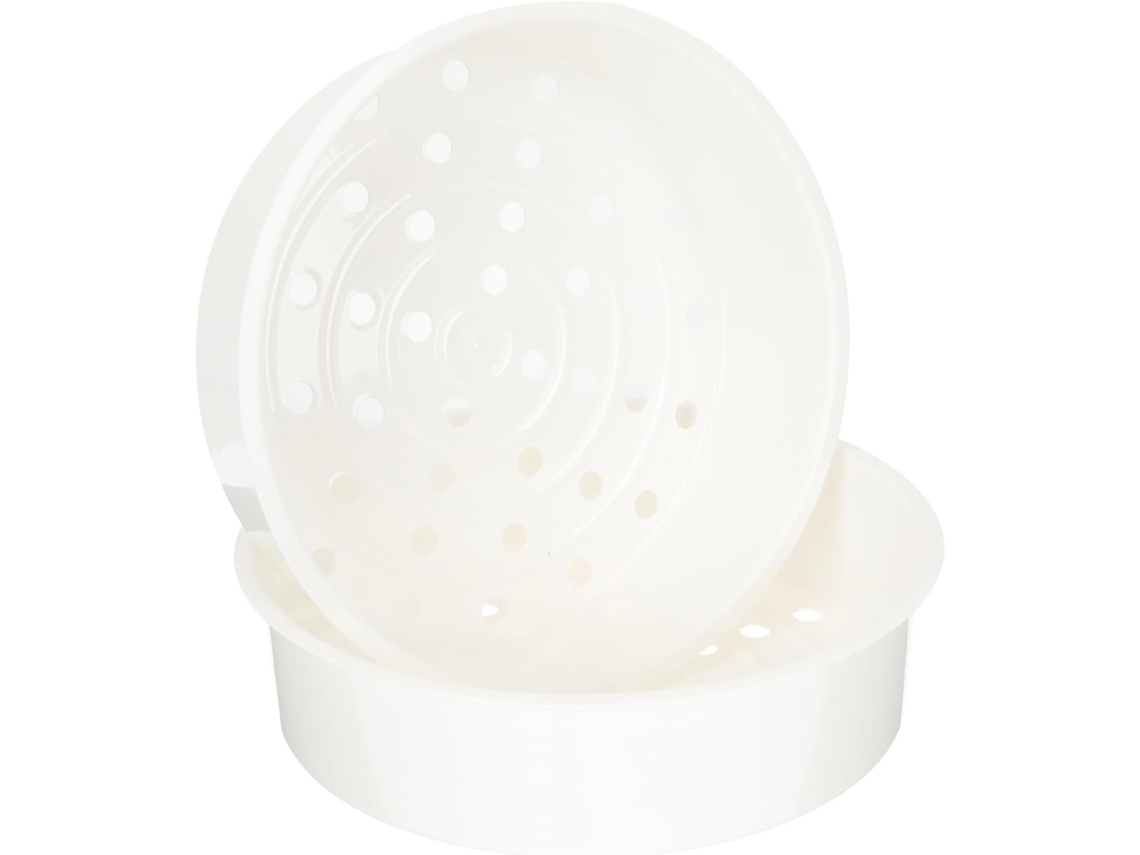 Cesto De Vapor De Plástico Para Panela De Arroz De 4/5l Ideal Para Legumes E Dim Sum. Suporte Resistente E Antiderrapant Gokoco (2 Unidades)