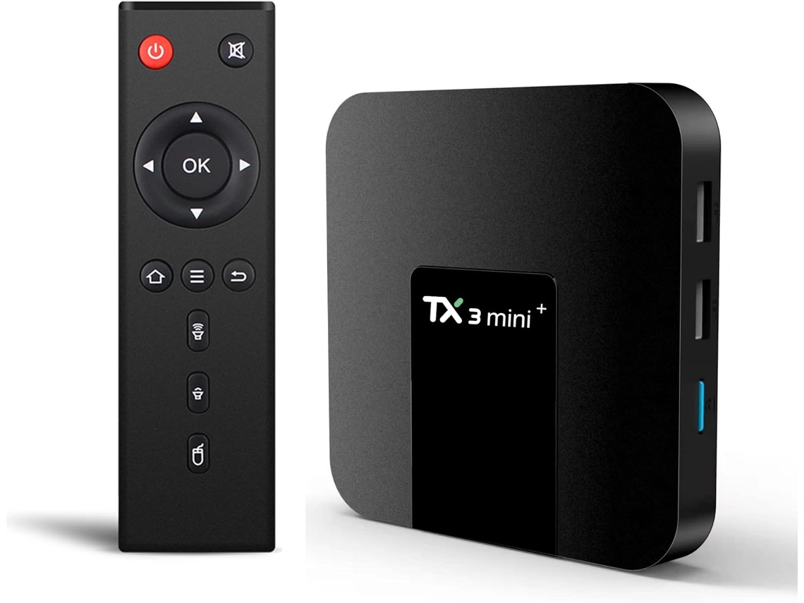 Smart Tv Box Android Tx3 Mini+, 4 Gb Ram/32 Gb Rom, Amlogic S905w2 Quad-core 64 Bits, Wi-fi 2.4g/5g, 4k Android 11.0 (preto)