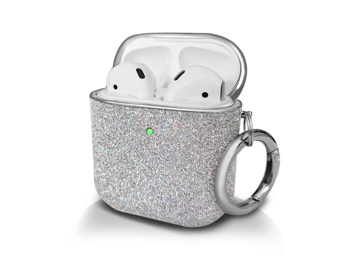Capa Protetora Para Fones De Ouvido Sem Fio Com Glitter Em Pó Galvanizado Para Airpods 1/2