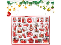 Acessórios De Carro Em Estilo Desenho Animado | Decorações De Natal De Madeira |