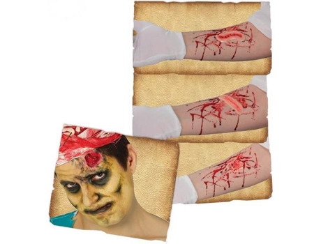 Decorações de Halloween  Autocolantes Cicatrizes Sortidas