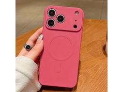 Capa Magsafe Para Iphone 17 Pro - Silicone Líquido Com Cor Sólida | Magnética - Roxo-grama