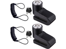 Clispeed Antivol De Frein À Disque Para Vélo Et Trottinette Électrique, 2pcs Em Acier Com Cabo Rapel, Design