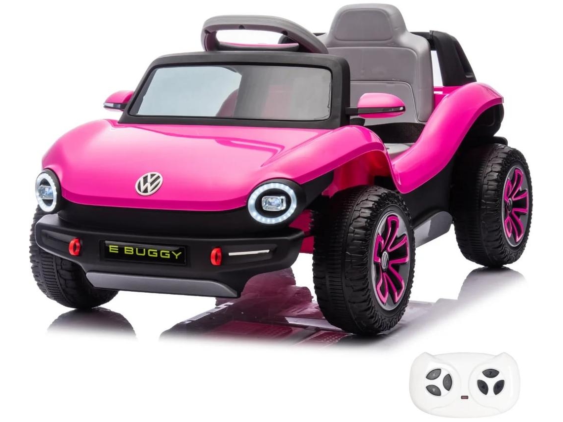 Buggy Elétrico Para Crianças 12v - Volkswagen E-buggy - 1 A 5 Anos - Rosa