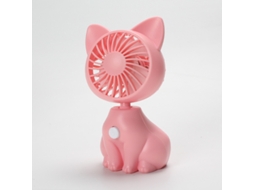 Mini Ventilador Portátil, Ventilador Portátil Com Formato De Gatinho - Rosa