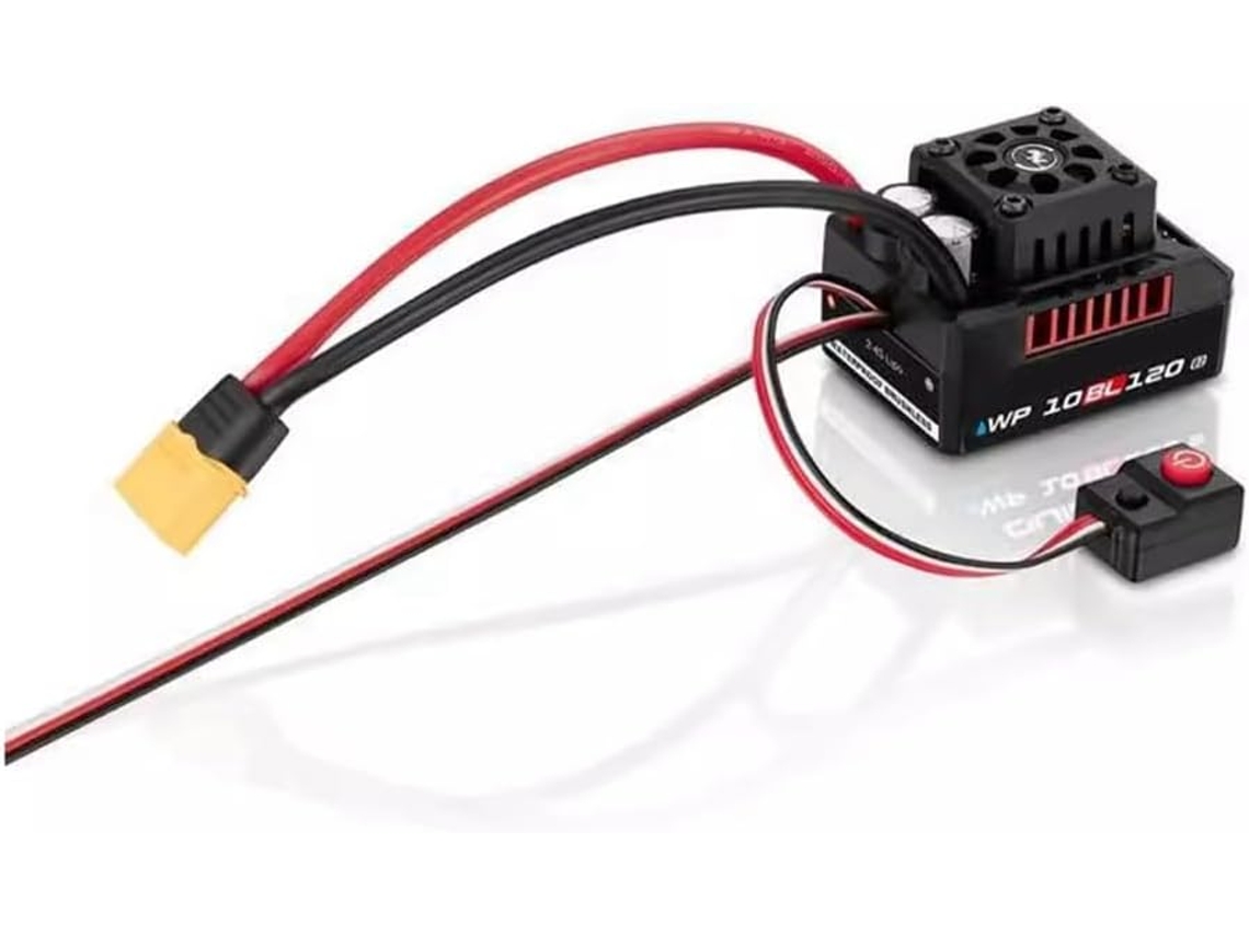 Controlador de Velocidade Brushless 120a 3652 2 3s À Prova D'água para Carros Rc 1/10 SFUSHOS