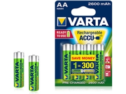 Bateria Recarregável Nimh Aa 1.2 V 2600 Mah 4-blister