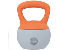 Kettlebell De Kg Pesa Russa Preenchida De Areia Metálica E Alça Antiderrapante Para Treino Em Casa Ginásio Ø21x30 Cm Laranja