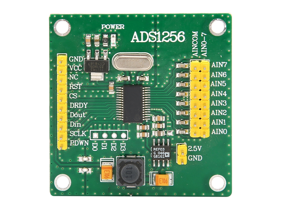 Módulo de Conversão Analógico Digital 24 bits, 8 canais, ADS1256 | S/MARCA