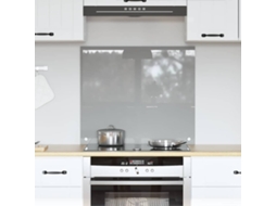 Vidaxl Painel De Cozinha Cinzento-claro 70 X 60 Cm Vidro Temperado