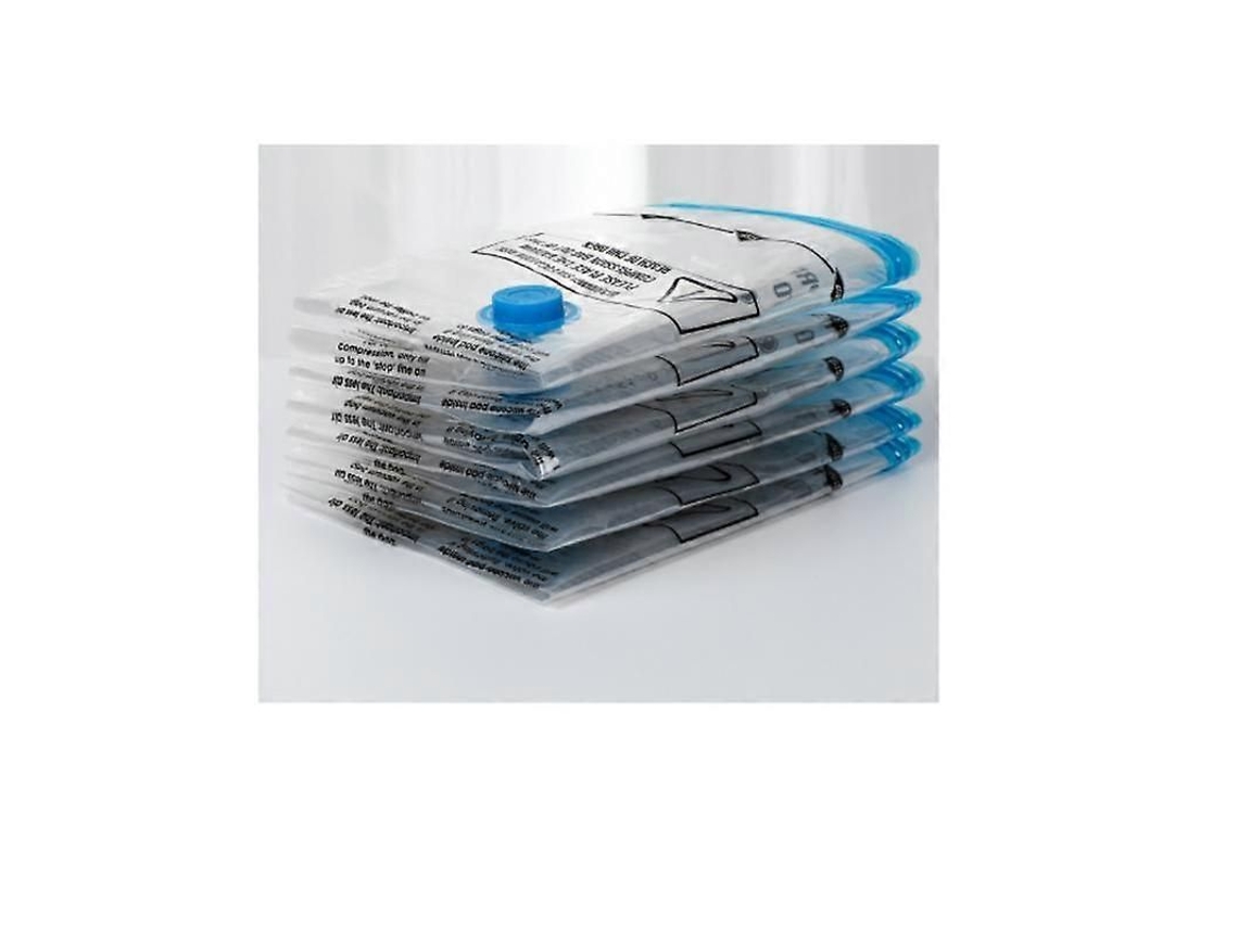 Conjunto De 5 Sacos Para Armazenamento A Vácuo Com Bomba Manual - Médio