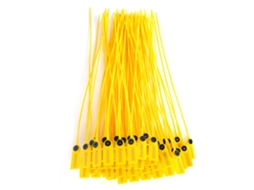 Abraçadeiras Cabo 100 Peças, De Embalagem Amarela Para Transporte De Caminhão, Lacre De Segurança De Plástico, 40 Cm, Amarelo, Aço, Para Automóvel